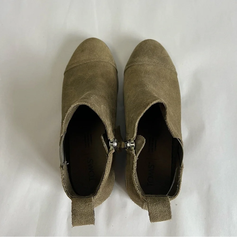 Toms Reese Suede Ankle Bootie Size 6 - Picture 6 of 12